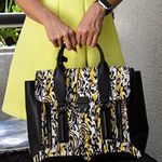 3.1 Phillip Lim Black Pashli Animal Print Tote Bag NEW Photo 0