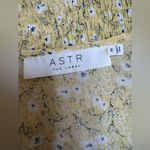 ASTR  The Label Yellow Blue Floral Smocked Lace Blouse size Medium $88 Photo 6