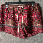 Japna ‎ Lounge Women Size Medium made in India silk lounge shorts drawstring Photo 0