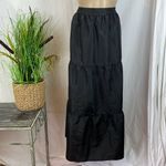 Vince Camuto Black Cottagecore Farmhouse Full A Line Panel Maxi Skirt 1X Photo 1
