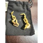 Eddie Borgo Supra Link Collar Necklace & Earrings Set New Gold Vermeil Photo 4