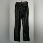 STAUD  Chisel Faux Leather Straight Pants in Black Photo 5
