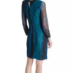 DKNYC Teal and Black Long Sleeve Dress Blue Size 6 Photo 1