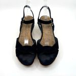 Stuart Weitzman  Velvet Cork Wedge Sandals Women's 9 US Photo 4