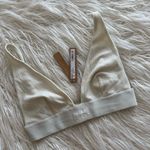 SKIMS Cotton Rib Plunge Bralette Bone Size XS Photo 2