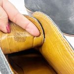 Lucky Brand  Ehllen Suede Black Leather Block Heel Ankle Booties Women's Size 9.5 Photo 5