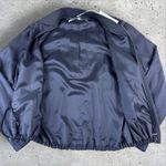 Alexander McQueen ‎ McQ Zip Bomber Jacket Cinch Waist Cupro Sz IT 48 US M NWT Photo 2