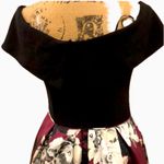 Betsy and Adam dress off the shoulder black body /top & floral skirt size 10 Photo 4