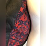 Free People Black Faux Leather Jacket w Floral Lining Sz Small Photo 11