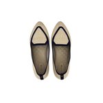 Birdies  Shoes Blackbird Knit Navy Tan Pointed Toe Ballet Flats Size Women's 8.5 Photo 3