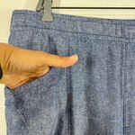 Old Navy  Linen Blend Pants High-Rise‎ Straight Taper Blue Casual XL Photo 7