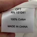 o.p.t. Isabelle Bianco White Cotton Embroidered Mini Dress Photo 5