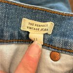 Madewell  The Perfect Vintage Jean 31 Blue Straight Leg Distressed Raw Hem Jeans Photo 2