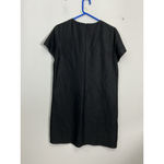 Womans Finity Size 12 Black Short Sleeve Crew Neck Knee Length Shift Dress Photo 1