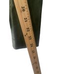 Hh_Hhh Women Size Large Made In Turkey Green Leather Double Breasted Belted Coat Photo 11