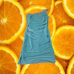 DEB Mint‎ Green One Shoulder Dress with Beaded Collar Size M Size M Photo 4