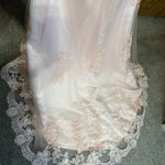 Hebeos Elegant Lace Pink Evening Gown Photo 4