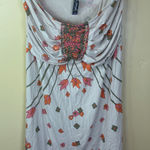 Free People Vintage Mini Dress Floral Sleeveless Tube Top Ruched Boho Indie S Photo 0