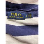 Polo Ralph Lauren V Neck Short Sleeve Blue White Striped T Photo 3