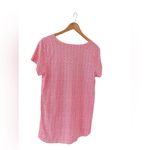 J.Jill 100% Pima Cotton Red and White Print T Shirt Top Size Small Photo 1