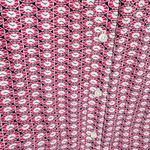 Boden 100% Cotton Pink Navy White Circle Pattern Long Sleeve Button Up Size 10P Photo 2