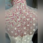 1950s Warren Petites Ivory Polka Dot Tulle Illusion Dress Tea Length Size 6 White Photo 5