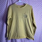 Ivory Ella  Long Sleeve Pocket T-Shirt Yellow Striped Elephant Small Photo 0