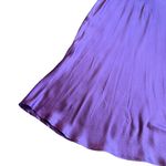 Xirena Purple 100% Silk Textured Audrina Midi Skirt Stretchy Satin Size Medium Photo 3