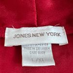 Jones New York Jone New York Bright Red Vintage Satin Robe Black Embroidered Initials. Sz L Photo 5