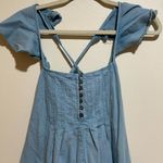 Anthropologie  Pilcro Flutter Sleeve Denim Pintuck Midi Dress Photo 2