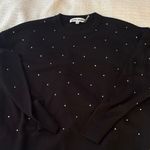 DKNY Black womens embellished sweater med Photo 0