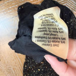 Alice + Olivia  Slinky Ruched Shimmer Dress Sparkle Black Gold Size Small Photo 6