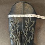 Women’s Black Western Cowgirl Boots Knee High Pointed Toe Side Zip Size 11 NEW Black Photo 11