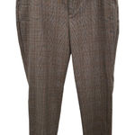 Banana Republic NWT  Ryan Slim Straight Plaid Cotton Wool Pants Womens Sz 16 Long Photo 0