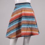 Unique Vintage NWT Serape Stripe Briella Flare Skirt SMALL Photo 5