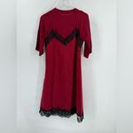 English Factory  Womens Dress Large Layered 3/4 Sleeve Lace Fringe size small Photo 3