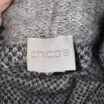 Chico's  Gray Black Patterned Knit Cardigan Sweater Women S‎ Mohair Blend CHIC Photo 3