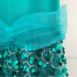 Charades Sequin Mermaid Costume Ariel Halloween Costume NEW Medium Green Photo 4