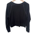 Paige Daytona Chain Trim Casual Pullover Sweatshirt Black Silver Size Large Photo 4