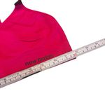New Balance Pink Seamless Racerback Sports Bra Logo Flaw Women’s Size M GUC Yoga Photo 7