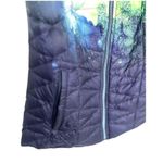Athleta Altitude Watercolor Goose Down Zip Up Vest Pockets Womens Size Small Photo 2
