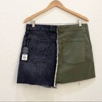 Hudson Jeans HUDSON Asymmetrical Edgy Split Denim Mini Skirt 30 Photo 10