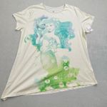 Disney NWT Little Mermaid Ariel Princess Shirt Womens 2X Green Glitter Parks Tee Photo 0