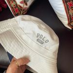 Ralph Lauren Polo  White/Gray Reversible Fleece & Twill Bucket Hat L/XL Size Photo 3