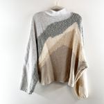 Abercrombie & Fitch Abercrombie Long Sleeve Multicolor Neutrals Sweater Gray Tan Brown L / XL Photo 3