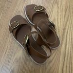 Everlane dark brown leather buckle strap sandals size US 7 Photo 3