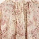 Embroidered Blouse Romantic Dusty Rose Lace Photo 5