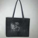 Karl Lagerfeld Maybelle Grey Faux Snakeskin Tote NWT $228 Retail Photo 3