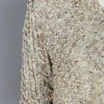 Vintage Gemelli Sweater Neutral Colors Faux Leather Textured Knit‎ Women Retro Tan Photo 11