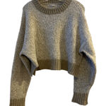 Garage Women's Size Large Knit Sweater Pullover Crew Neck Taupe Marled Photo 0